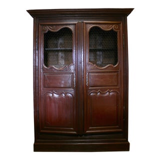 Late 20th Century English Hand Carved Armoire For Sale