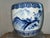 Antique Blue and White Porcelain Hibachi (Charcoal Brazier) Circa 1880-1905 For Sale - Image 13 of 14