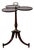1940s Georgian Style Walnut Three-Leaf Dumbwaiter, Wine, Drinks Table With Handle For Sale