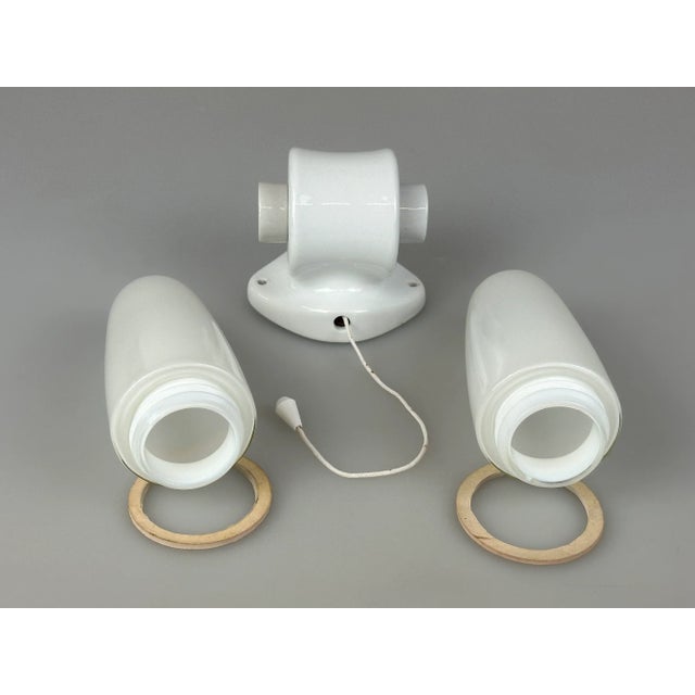 Ceramic Wall or Ceiling Lamp by Wilhelm Wagenfeld for Lindner, 1950s For Sale - Image 18 of 18