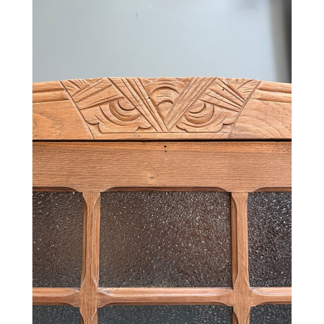 Art Deco Parisian Oak Shop Window, 1930s For Sale - Image 4 of 14