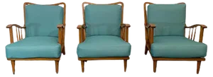 Maple Lounge Chairs by Paolo Buffa, 1950s, Set of 3