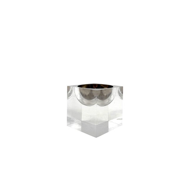 Space Age Clear Lucite Ashtray, Italy 1970s For Sale - Image 11 of 12