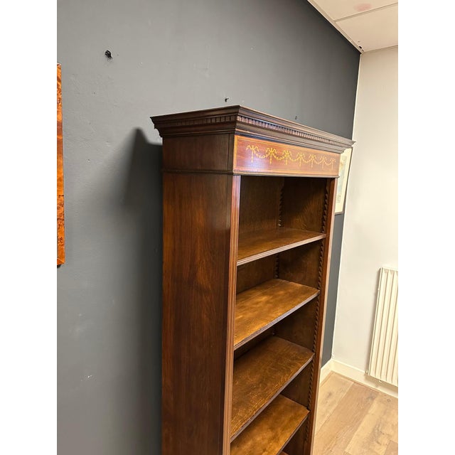 Wood Antique Open Bookcase, 1980s For Sale - Image 7 of 8