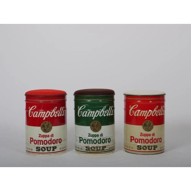 Warhol Campbell's Soup Can Stool by Dino Gavina for Studio Simon, Italy, 1971 For Sale - Image 11 of 13