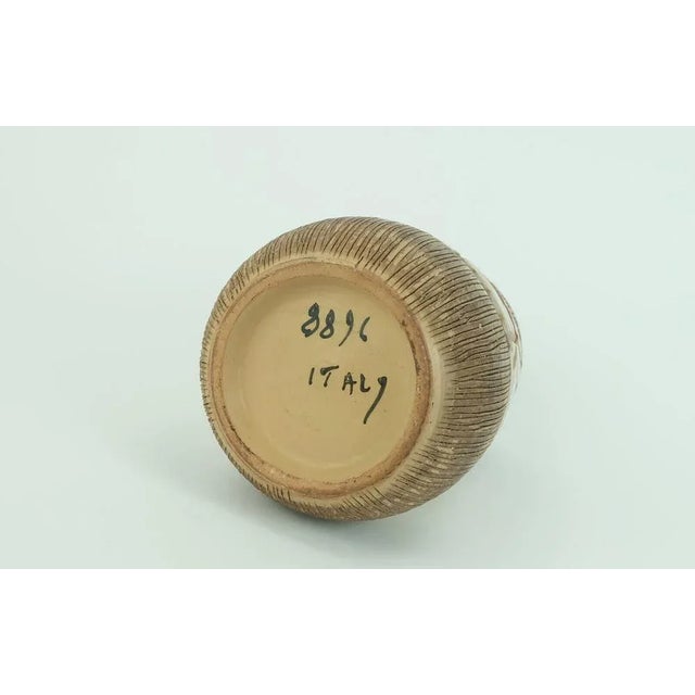 Mid-Century Italian Vase with Horse Sgraffito Decor Glaze from Fratelli Fanciullacci, 1960s For Sale - Image 10 of 11