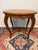 French Provincial Vintage Carved Wood Oval Side Table / Accent Table For Sale - Image 3 of 5