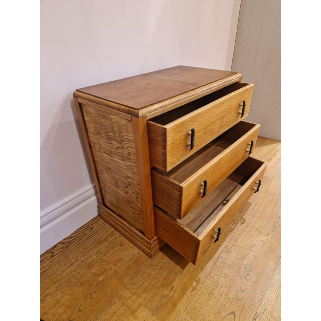 Art Deco Oak Chest of Drawers, 1930s For Sale - Image 10 of 17