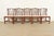 A gorgeous set of five Georgian or Chippendale style dining chairs In the manner of Baker Furniture USA, Circa Mid-20th...