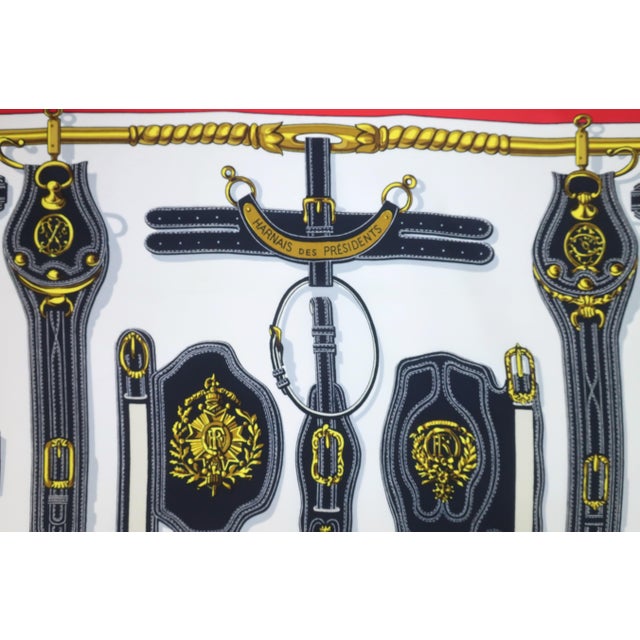 Hermès Hermès Harnais Des Présidents Silk Scarf, 1980's For Sale - Image 4 of 17
