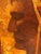 Orange 1970s Mid Century Oil on Board of an Indian Warrior For Sale - Image 8 of 13