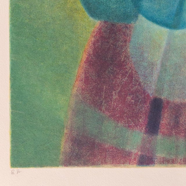 Modern Louis Toffolim, The Blue Maternity, Lithograph For Sale - Image 3 of 5