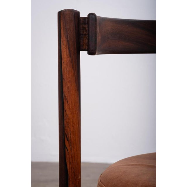 Dining Chairs in Rosewood attributed to Hugo Frandsen for Børge M.S, Denmark, 1964, Set of 4 For Sale - Image 11 of 13