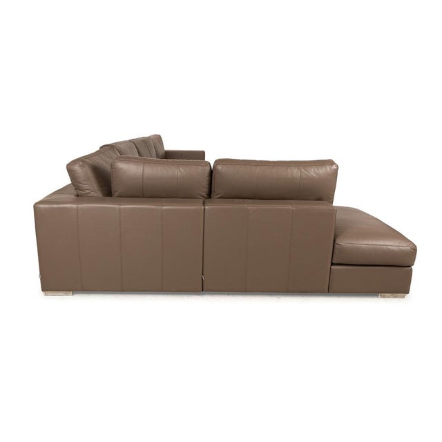 Brown Cenova Leather Corner Sofa from Boconcept For Sale - Image 8 of 11