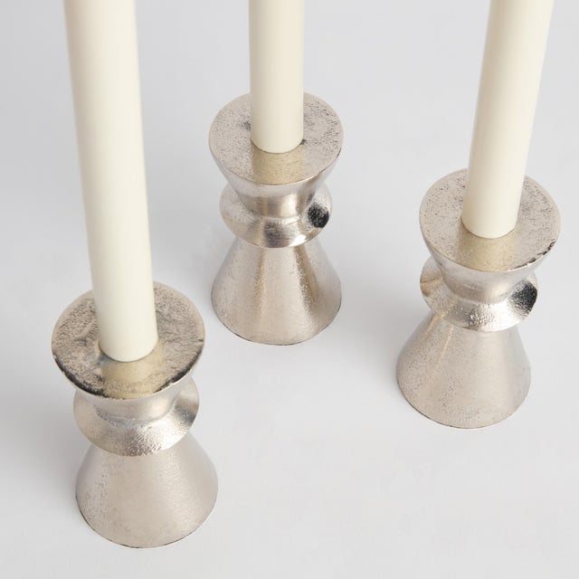Modern Wells Taper Holders, Set Of 3 For Sale - Image 3 of 3