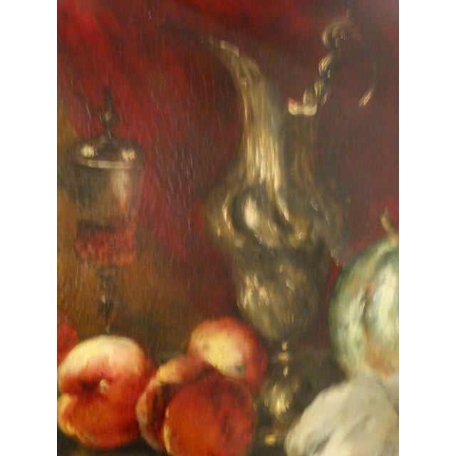 Textile Antoine Vollon 1833-1900 French Still Life Oil on Canvas Hammer to $46,000 For Sale - Image 7 of 14