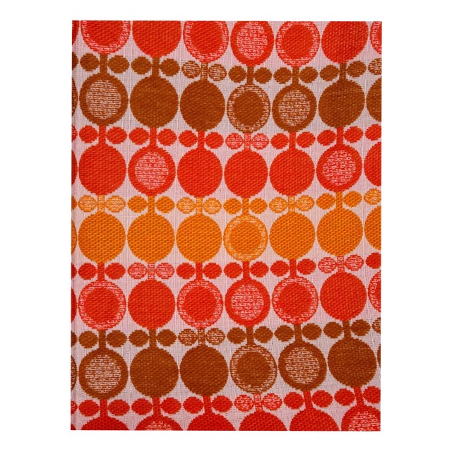 Mid-Century Modern German Fabric Bale for Curtains, 1970s For Sale