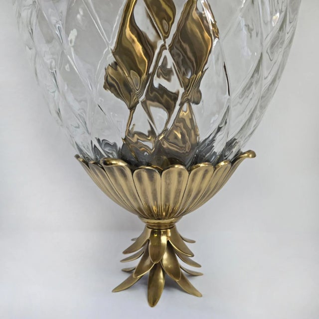 Hinkley Plantation Hanging Pineapple Pendant Light – Solid Brass Fixture For Sale In West Palm - Image 6 of 13