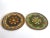 Vintage Mid Century Moroccan Brass Multicolor Inlaid Enamel Decorative Wall Plates - Set of 2 For Sale - Image 9 of 13