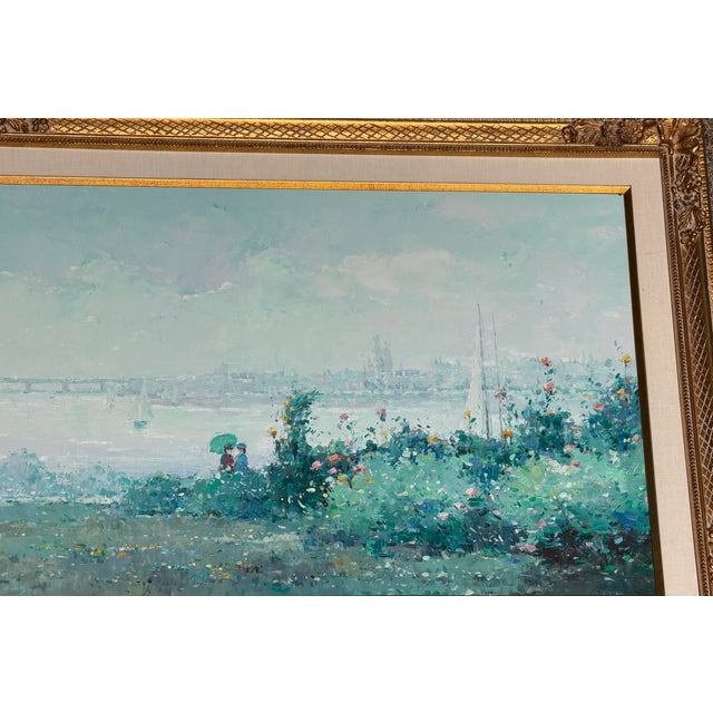 Henri Dupre Original Mid Century Impressionist Oil Painting For Sale - Image 11 of 11