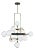 Visual Comfort Modern Viaggio Chandelier LED Opal and Brass For Sale