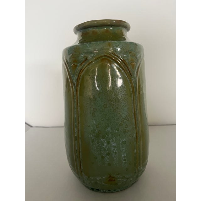 Arts & Crafts Mellow Green Vase Circa 1900 For Sale - Image 6 of 9