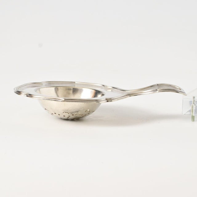Antique Silver-Plated Tea Strainer from Christofle, 1890s For Sale - Image 4 of 9