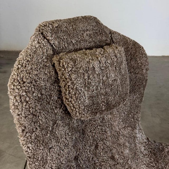 Set of Farmor Armchairs in Grey Lambswool attributed to Carl Malmsten for O.H. Sjögren, 1950s For Sale - Image 14 of 18