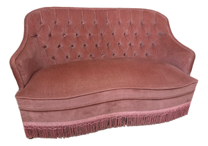 Vintage Velvet Sofa, 1950s