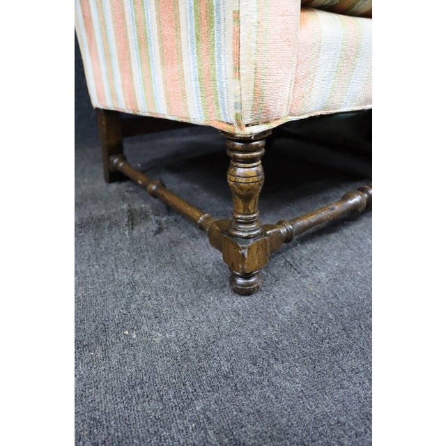 Traditional Mid 20th Century Ethan Allen Wingback Chairs- a Pair For Sale - Image 3 of 10