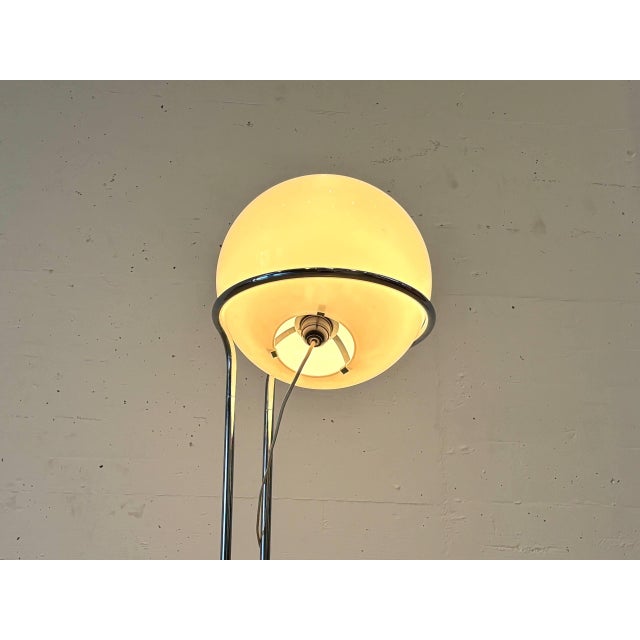 Space Age Floor Lamp with Opal Glass Globe and Chrome Frame, 1970s For Sale - Image 13 of 18