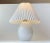 Egg shaped white opaline glass table lamp designed by Poul Seest Andersen and manufactured by Le Klint and Holmegaard in...