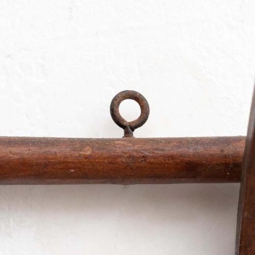 Mid-Century Modern Spanish Wooden Coat Hanger, 1950s For Sale - Image 12 of 16