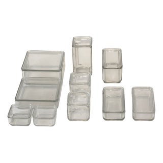 Cube Storage Container by Wilhelm Wagenfeld for VLG Weisswasser, Germany, 1938 For Sale