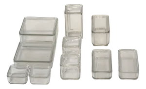 Cube Storage Container by Wilhelm Wagenfeld for VLG Weisswasser, Germany, 1938