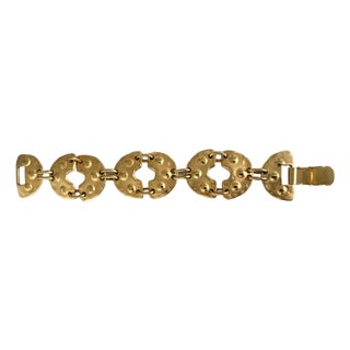 Gold Tone Queens Chain Bracelet For Sale