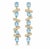 Geometric Topaz Earrings. Asymmetrical Topaz Drop Earrings. Contemporary Topaz Linear Drop Earrings in silver. Weight: 5...