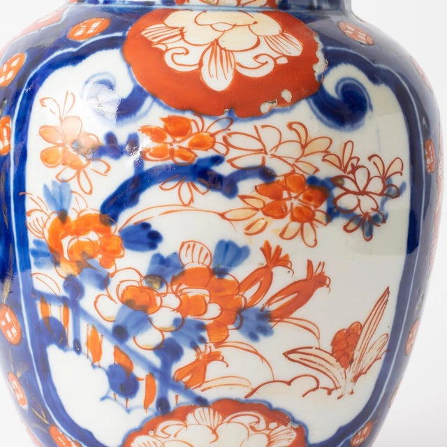 Antique Japanese Imari Porcelain Vase For Sale - Image 4 of 9