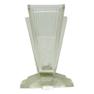 Art Deco Napkin Holder from Hortensja Glassworks, 1930s For Sale