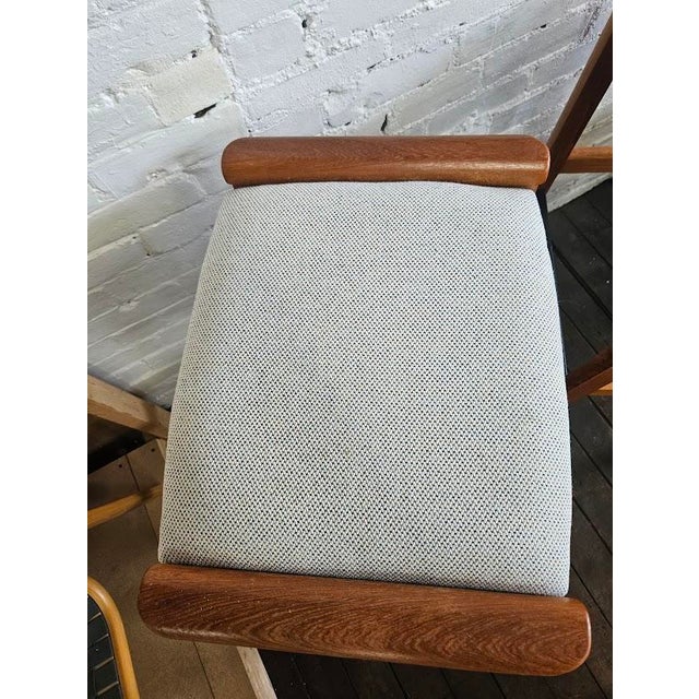 Pair of Danish Modern Attributed to J.l. Moller Bar Stools For Sale In Providence - Image 6 of 6