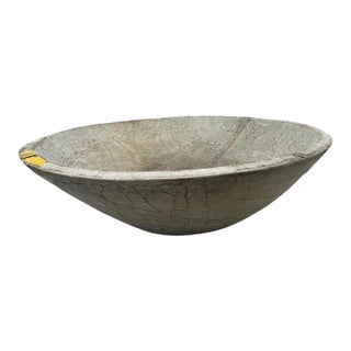 1970s Vintage Wooden Parat Bowl - Medium For Sale