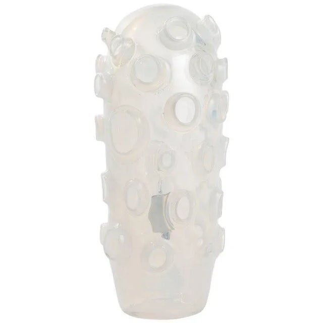 Glass Limited Edition Handblown Opaline Art Glass Lamp, "caldera" For Sale - Image 7 of 7