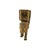 Metal Late 20th Century Folk Art Heavy Brass Elephant Statue Pair, Indian, 8.5"h For Sale - Image 7 of 10