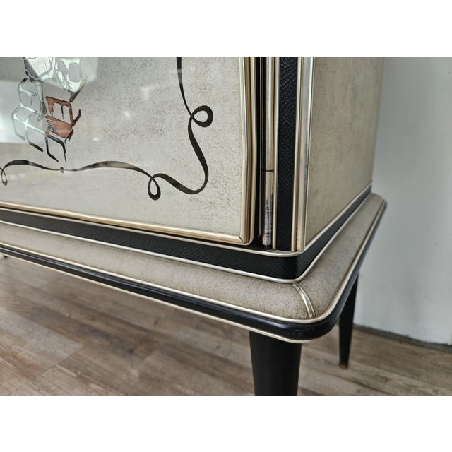 Three-Door Sideboard with Mirror by Umberto Mascagni, 1950 For Sale - Image 17 of 18