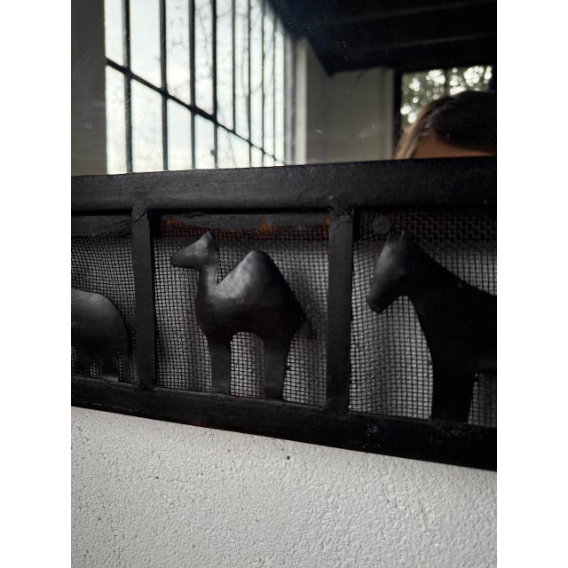 Wrought Iron Mirror, Les Marolles, 1950s For Sale - Image 14 of 18