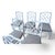 Hollywood Regency Faux-Bamboo Dining Chairs Set of 6 For Sale - Image 3 of 7