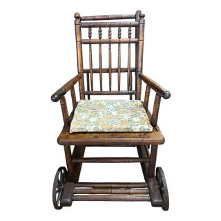 Antique Convertible Stroller & High Chair Victorian Children’s Chair Primitive Nursery Furniture For Sale