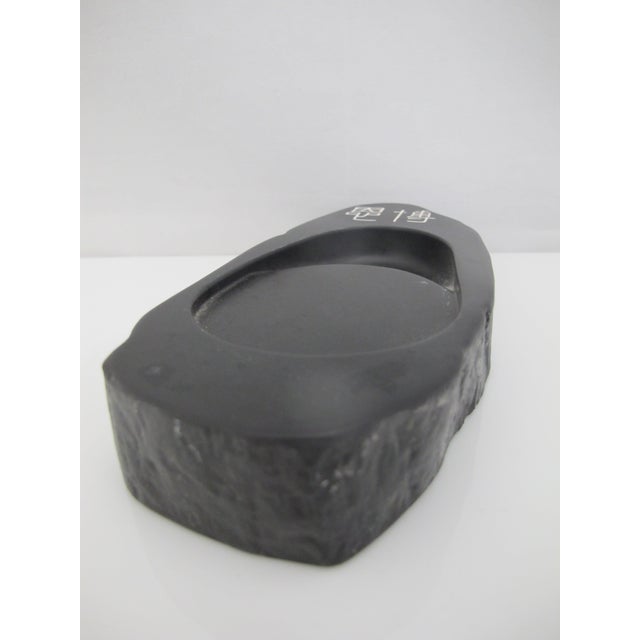 Japanese Calligraphy Ink Stone Suzuri Stick Grinder Black Slate For Sale - Image 9 of 9