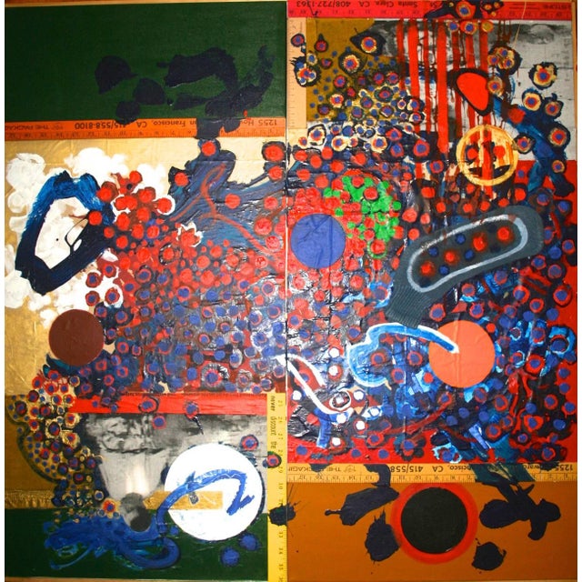 Jose Ramon Lerma, "Call To Mohammad" Jose Ramon Lerma Mixed Media Assemblage Painting For Sale