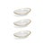 Contemporary Cassiel Clear Bowls with Jagged Gold Rim, Set of 3, Small For Sale - Image 3 of 3